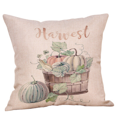 

Tailored Happy Thanksgiving Day Throw Pillow Cases Cafe Sofa Cushion Cover Home Decor A