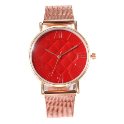 

RM Fashion Magnetic buckle Dazzling women Mesh Belt Watch ladies Quartz Analog