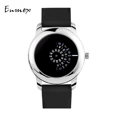 

Qixi Festivals gift translation Enmex all-black lens concept tonal watch movement digital tide cool watch