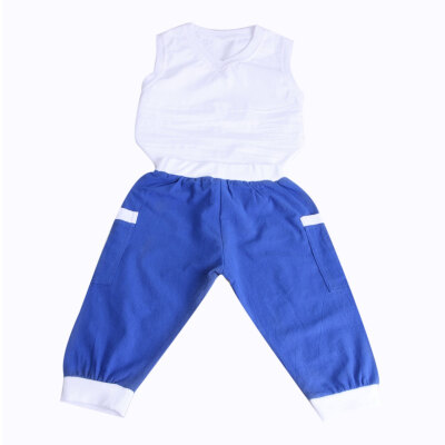 

2pcs Toddler Kids Baby Boy Cool Sleeveless T-shirt Pants Clothes