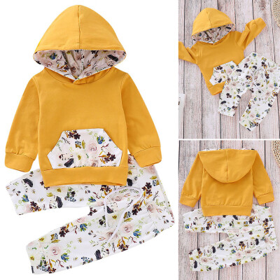 

New Baby Kids Boys 2pc Sweatshirt Top Pant Clothes Set Baby Toddler Boy Outfit Suit