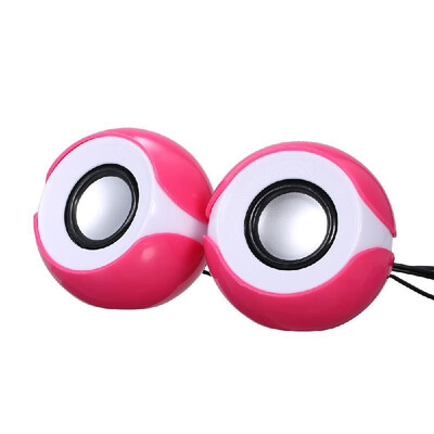 

Music Speaker Desktop Speaker Mini Music Speaker with 35mm Jack for LaptopMP3Smartphones Pink