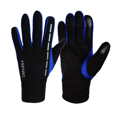 

1 Pair Gloves Outdoor Sports Warm Menwomen Winter Riding Full Finger Fabrics