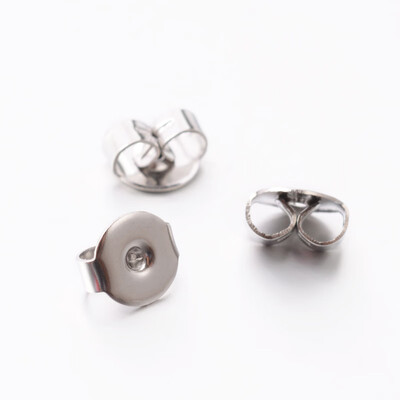 

304 Stainless Steel Ear Nuts Stainless Steel Color 6x5x3mm Hole 08mm