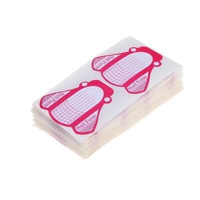 

100 Nail Forms for Acrylic UV Gel Nail Art Tip Extension Brand New