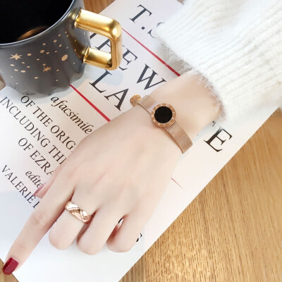 

Net red bracelet female jewelry Korean bracelet student rose gold simple tide people Sen system girlfriends honey titanium bracele