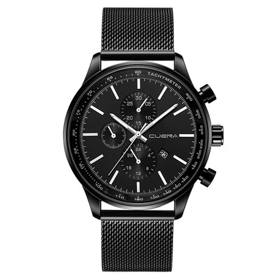 

Gobestart Fashion Mens Watches Stainless Steel Sport Quartz Analog Date Hours Wrist Watch