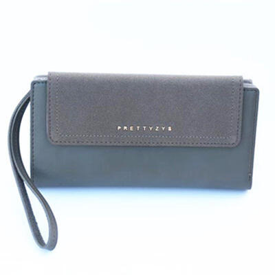 

New Korean Version Women Fashion Wallet Cross Section Large-capacity Hasp Long Purse Standard Wallets
