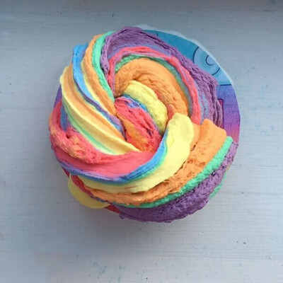 

Siaonvr Beautiful Color Mixing Cloud Slime Putty Scented Stress Kids Clay Toy