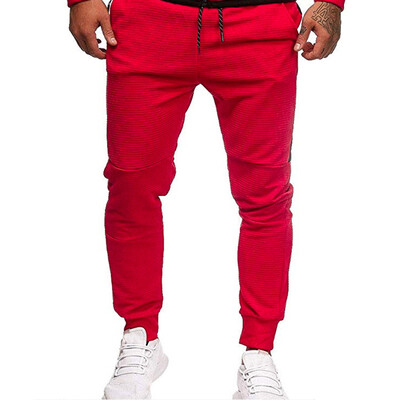 

Gobestart Mens Casual Fitness Patchwork Bodybuilding Pocket Skin Full Length Sports Pants