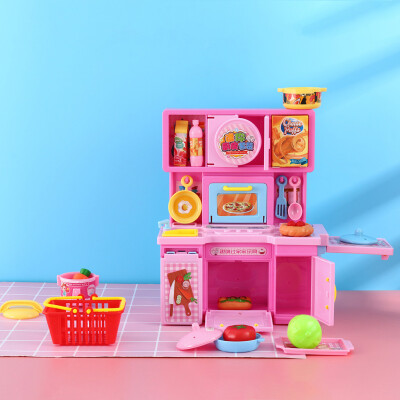 

YIWULAGIRL Toys Cooking Kitchen Kids Mini Playset Dollhouse The Kitchen Suits Toy