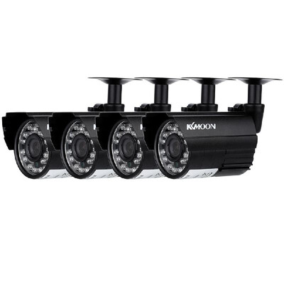 

KKmoon 4pcs AHD 720P Weatherproof CCTV Cameras Kit IR CUT Color CMOS Home Security System 36mm