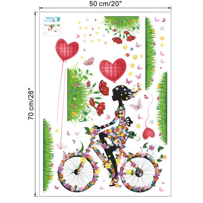 

〖Follure〗DIY New Removable Butterfly Flower Fairy stickers Bedroom Living Room Walls