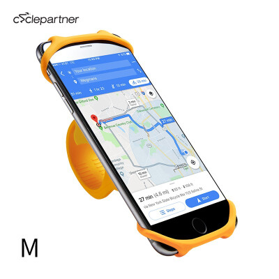 

Cyclepartner Universal Phone Mount for Bike Non-Slip Shockproof German Silicone Cellphone Bicycle Motorcycle Holder Mobile Smartph