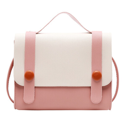

Ladies Lychee Pattern Korean Version Contrast Totes Color Change Pockets Cute Messenger Bag Messenger Shoulder Bags