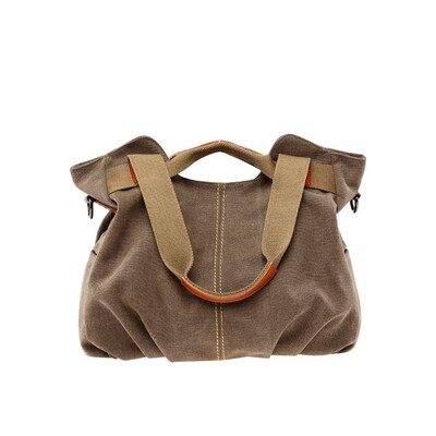 

Tailored Vintage Hobo Canvas Daily Purse Top Handle Shoulder Tote Shopper Handbag BW