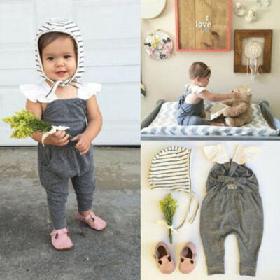 

Infant Toddler Baby Girl Ruffle Sleeve One-Piece Trouser Suit Romper Outfits