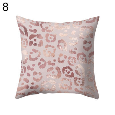 

Pink Geometric Pattern Throw Pillow Case Cushion Cover Sofa Bedding Articles