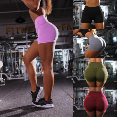 

Women Casual Push Up Fitness Yoga Shorts Running Gym Stretch Sports Short Pants