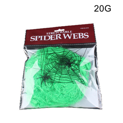 

Realistic Stretchy Cobweb Spider Web Halloween Party Props Haunted House Decor