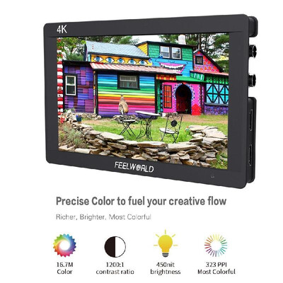 

FEELWORLD F7S 7inch 1920 1200 IPS Camera Field Monitor HD 3G-SDI Input Output Support 4K Signal 12001 High Contrast for Canon N