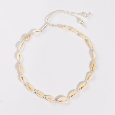 

Fashion White Shell Irregular Gravel Chips Beads Pearl Choker Necklace for Women Party Wedding Gifts Summer Jewelry Collar