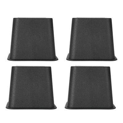 

Greensen 4Pcsset 3" Furniture Raisers Adjustable Bed Chair Riser Wide Feet Lift Stands