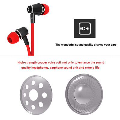 

LANGSDOM JM21 Wired In-ear Earphones Stereo Gaming Headsets Headphones with In-line Contol & Microphone for iOS Android Phones Whi