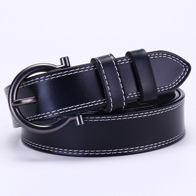 

Retro leather pants with casual pin buckle leather belt ladies Korean version of the wild leather belt belt factory