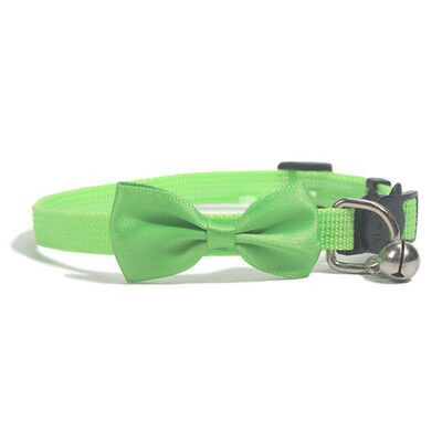 

Princess Cat Puppy Collar Small Little Dog Necklace Nylon Kitten Bow Tie Break Away Safety Doggy Collars With Bell