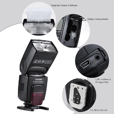 

YONGNUO YN568EX III Wireless TTL Master Slave Flash Speedlite GN58 18000s High Speed Sync Supports USB Firmware Upgrade for Canon