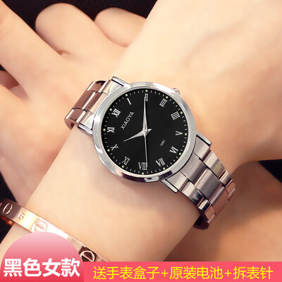 

Fashion watch Korean version of female middle school students simple night light leisure atmosphere quartz mens watch couple watc