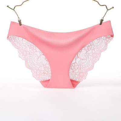 

Sexy Women Lace Silk Cotton Panties Hollow out Underwear Soft Briefs Underpants Ultra-Thin Breathable