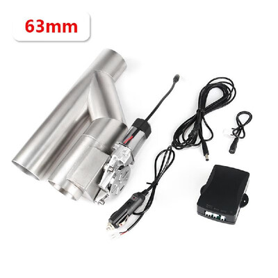 

25" 30" Stainless Steel Headers Y Pipe Double Electric Exhaust Cutout Dual Valve With Remote Control Cut Out Kit AutomaticManu