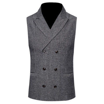 

Toponeto Mens Fashion Business Casual Wedding Waistcoat Tops Vest Jacket Top Coat