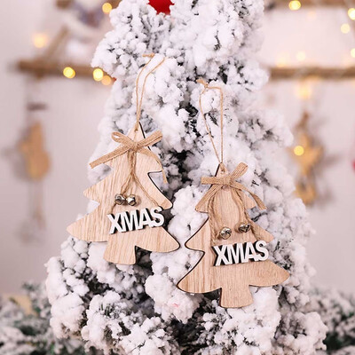 

Tailored Tree Wooden DIY Christmas Xmas Gifts Sleigh Ornaments Pendants Hanging Tree Gift