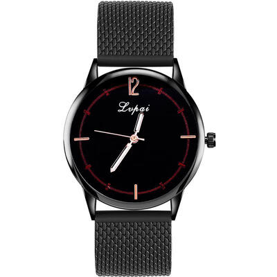 

2018 Women Fashion Watch Silver Mesh Band Analog Quartz Watch Ladies Luxury Dress Wristwatch Black Watches For Women Gift