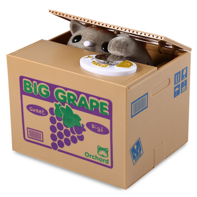 

Innovative Stealing Coin Cat Piggy Bank Money Pot Birthday Gift for Coins Collection