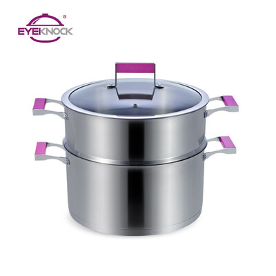 

Aino Emma series double-layer steamer with 1 layer steamer 30CM 304 stainless steel three-layer double bottom cooking dual-use E