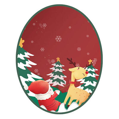 

Santa Clause Waterproof Bathroom Anti-skid Toilet Sticker Christmas Decor