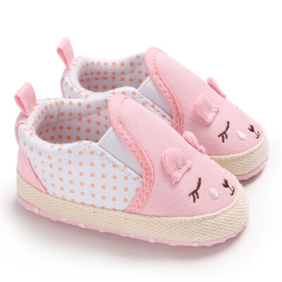 

Baby Girl Shoes Cartoon Print Cotton Baby Shoes Anti-Slip Soft Sole Toddler First Walkers Infant Girls Shoes 2019
