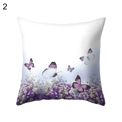 

Flower Butterfly Pillow Case Cushion Cover Sofa Bed Car Cafe Office Decoration