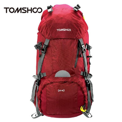 

TOMSHOO 455L Outdoor Sport Hiking Trekking Camping Travel Backpack Pack Bag Mountaineering Climbing Knapsack with Rain Cover
