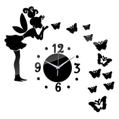 

〖Follure〗Removable Angel Butterfly Mirror Wall Stickers Decal Art PVC Home Room Decoratio