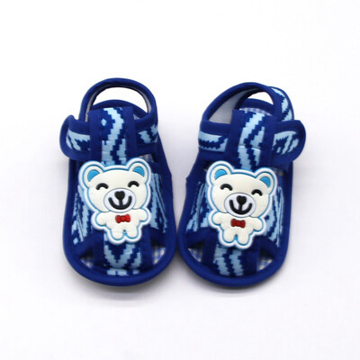 

0-18M 3 Colors Newborn Baby Boy Girl Summer Casual Sandals Cartoon Bear Sandals Soft Sole Outdoor Fashion Beach Shoes