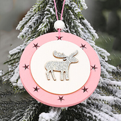 

Christmas Pentagram Lantern Hanging Decor Star Topper Ornaments Party Wooden