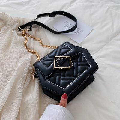 

Summer rhombic embroidered line foreign small bag female bag new 2019 Korean version of the wild shoulder slung fashion chain bag