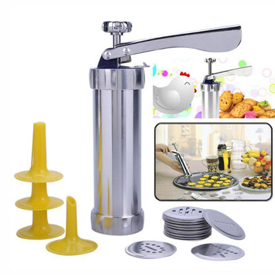

Gobestart Biscuit Maker Cookies Press Cake Decorator Pump Machine Kit Icing Syringe