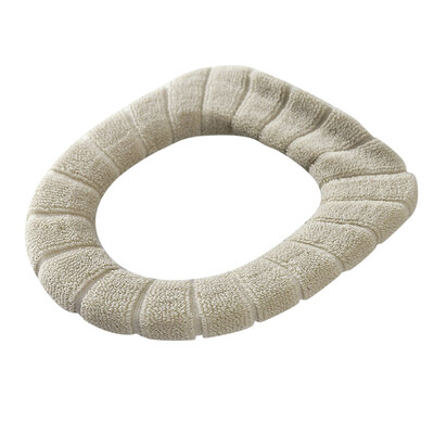 

〖Follure〗Comfortable Velvet Coral Toilet Seat Cover Standard Pumpkin Pattern Cushion