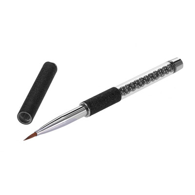 

〖Follure〗Nail Brush Metal Handle Rhinestone Nail Art Design Pen Salon Manicure Tool